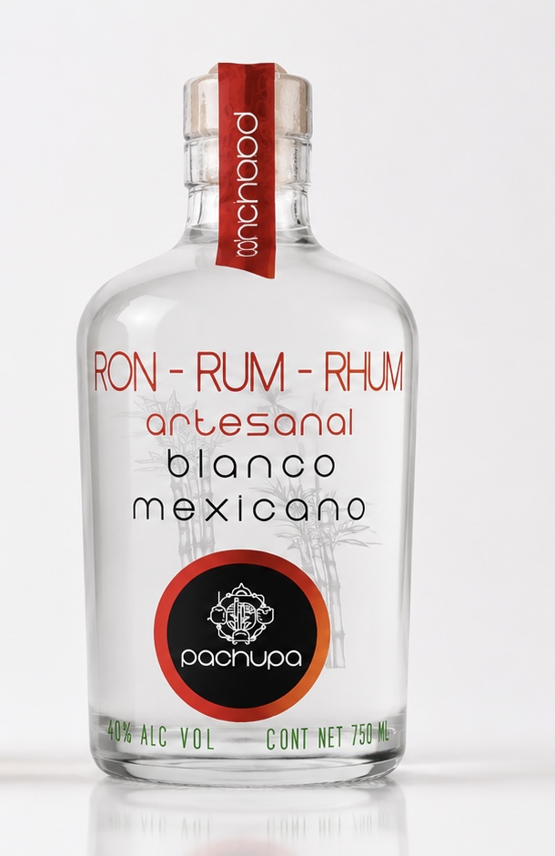 Botella de Ron Reposado Pachupa